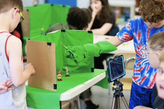 Kids at Stop Motion Mania Flix